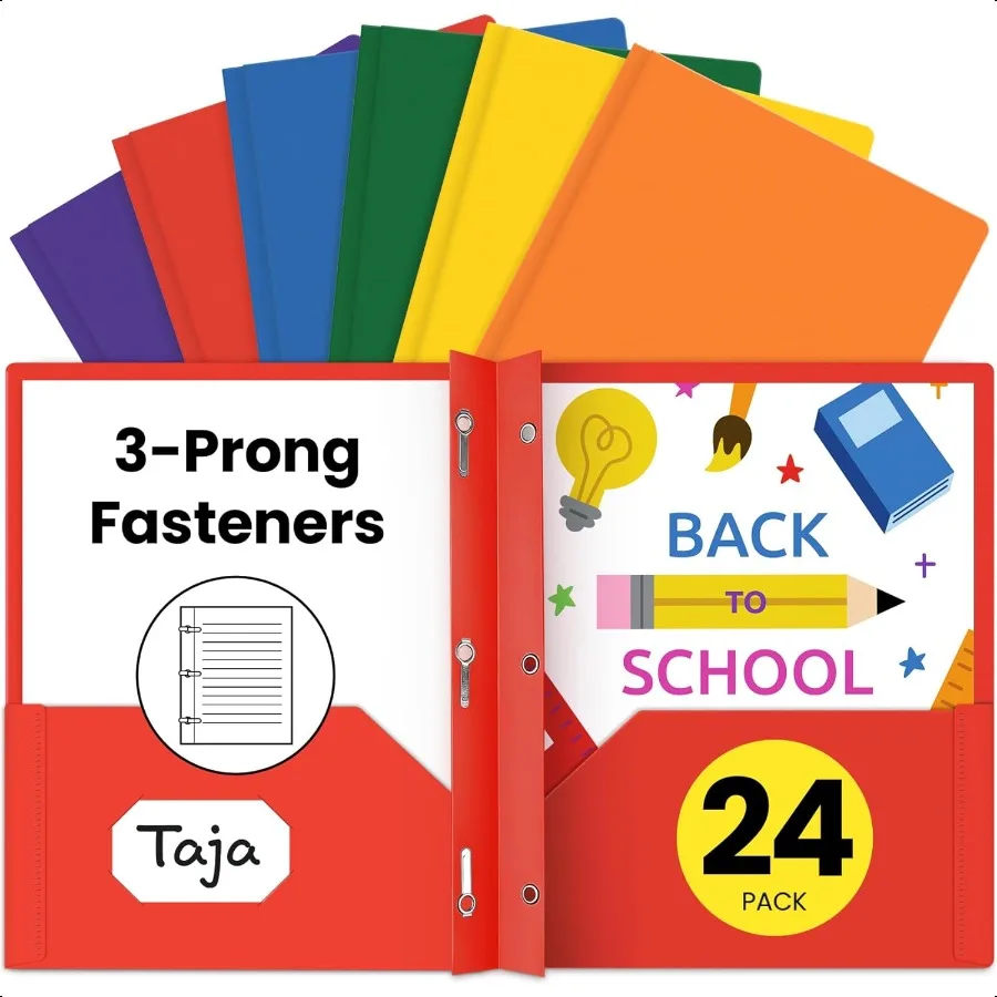 cartelle-in-plastica-con-tasche-e-punte-confezione-da-24-colori-vivaci-cartelle-in-poliestere-a-2-tasche-con-perforatrice-a-3-fori-e-slot-per-schede-busin-adatte-a-l
