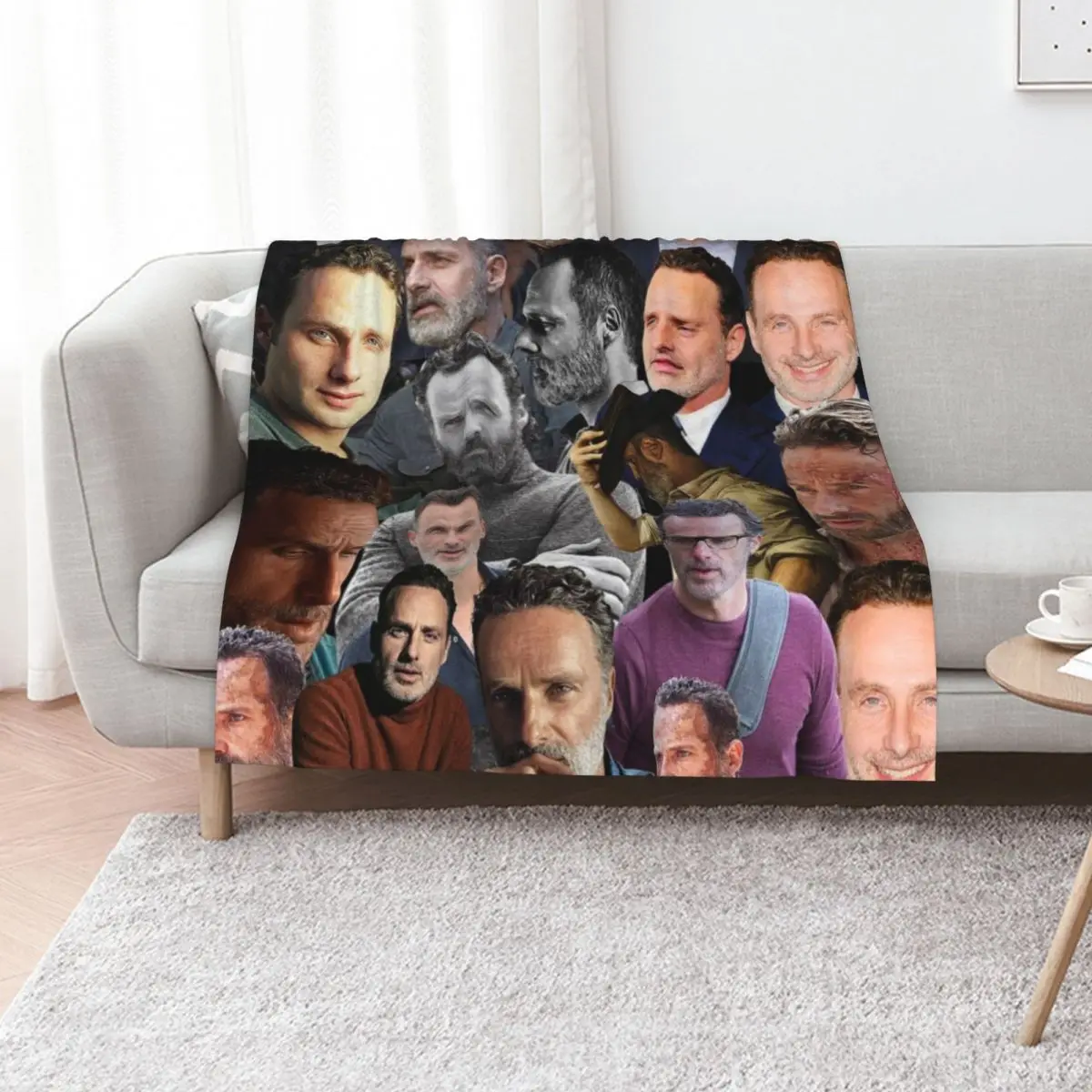 

andrew lincoln photo collage Throw Blanket Blankets For Sofas Decorative Throw Decoratives Thermals For Travel Blankets