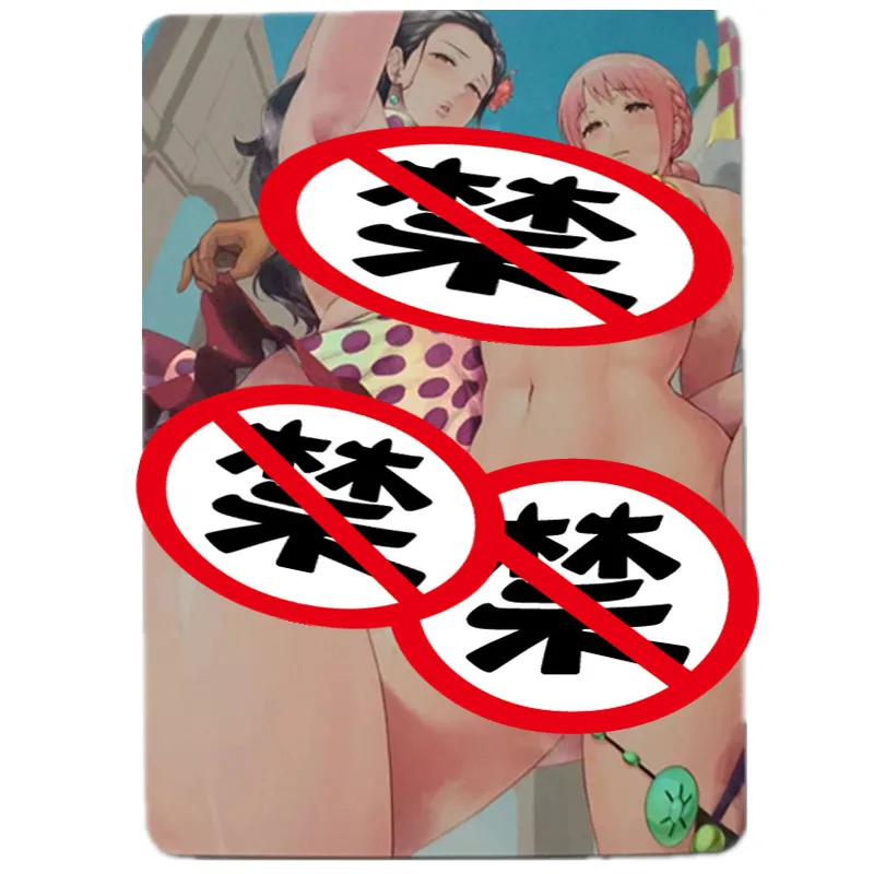 1Pcs/set Anime One Piece Dragon Ball Evangelion Robin Hancock Bulma Sexy Nude Card Diy Toy Classic Game Gift Collection Card