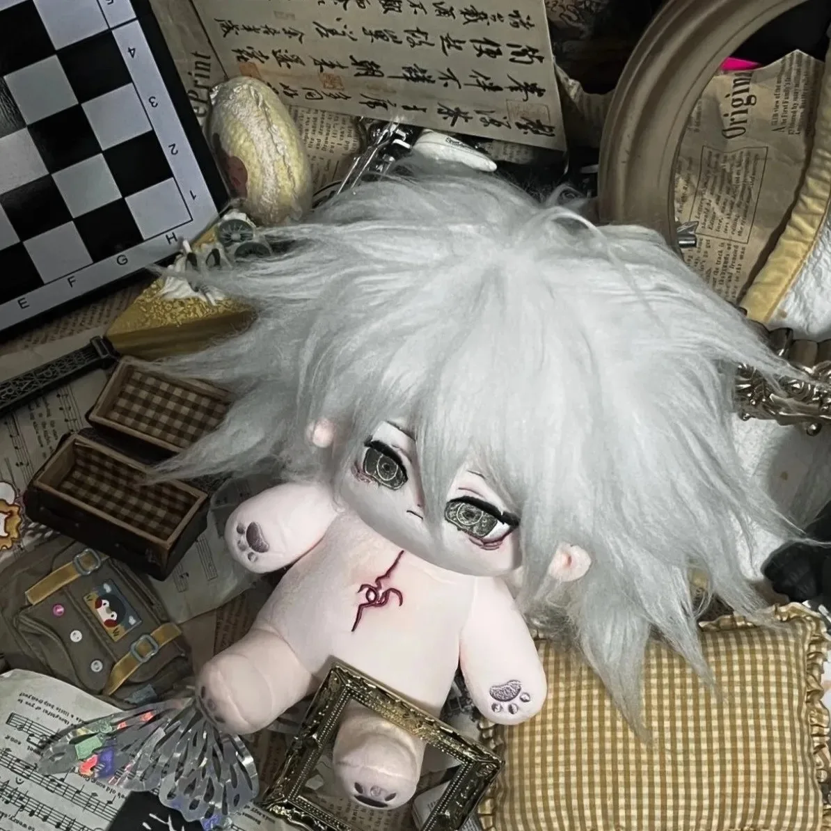 

20 см Danganronpa: Trigger Happy Havoc Nagito Komaeda Косплей Мультяшные милые мягкие подушки для смены тела Рождественский подарок