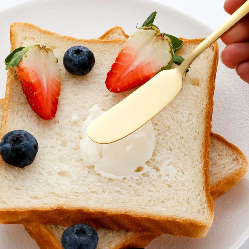 5/1pcs Stainless Steel Butter Spoon Cheese Dessert Cutter Knife Toast Bread Jam Cream Cutlery Butter Spreader Kitchen Tools