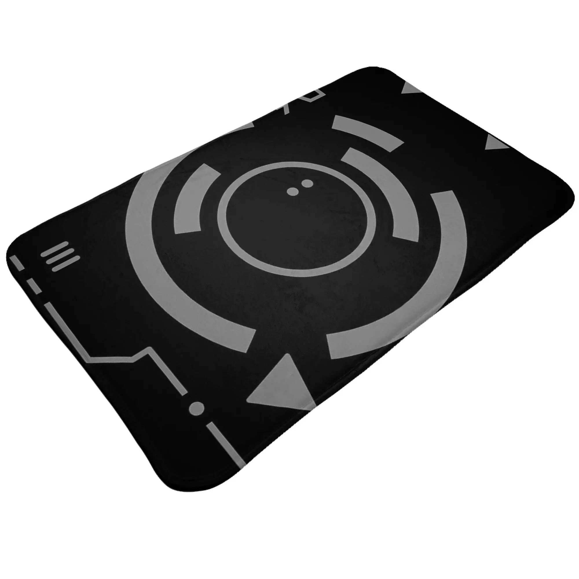 Black Circuit Board Tech Cyber Pattern Anti-Slip Doormat Bath Mat  Indoor ModernDecor