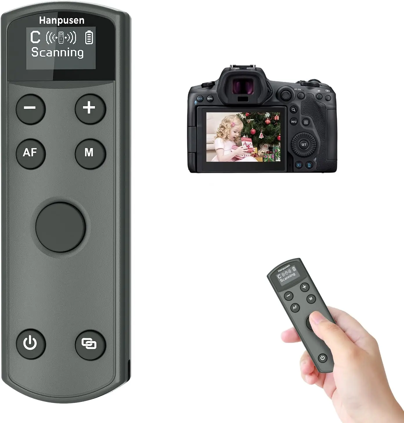 BR-E1 Wireless Remote Control Camera Shutter Release for Canon EOS R1 R3 R5 R5II R5C R6 R6II R7 R8 R10 R50 R50V R1 M6II M50 M200