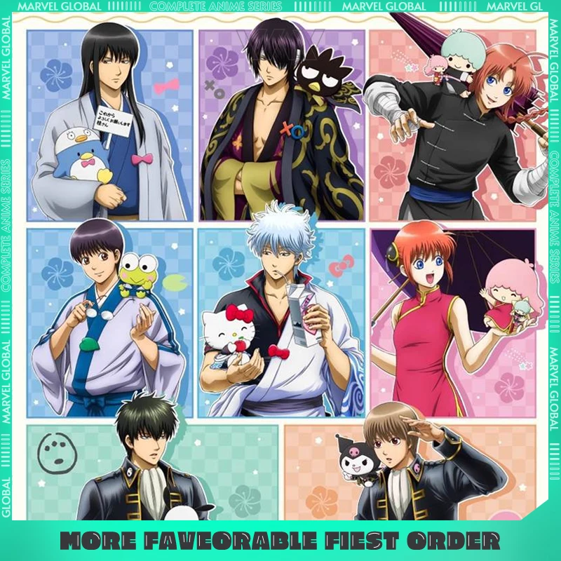 15 سنتيمتر/5.9in جينتاماس أنيمي الطرفية ساكاتا جينتوكي كاجورا سلسلة شخصية الاكريليك الدائمة اللوحة جمع حلية مروحة هدية #1