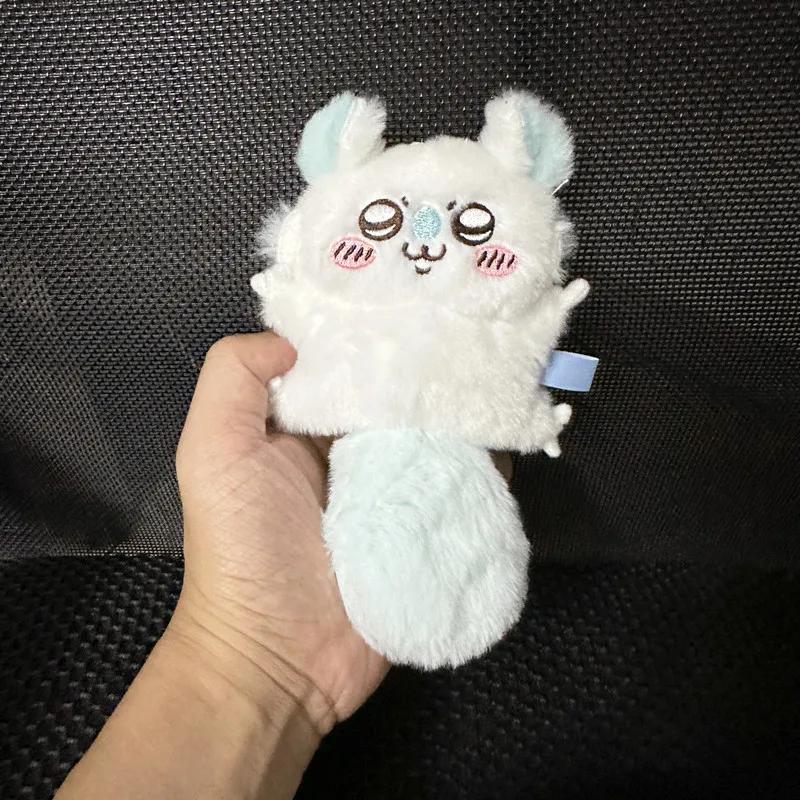 モモンガ Plush Momo Kawaii ハチワレ Plush Pendant Toy Fluffy Doll Stuffed Anime Figure Plushie Peluche Bag Pendant Gift for Girl