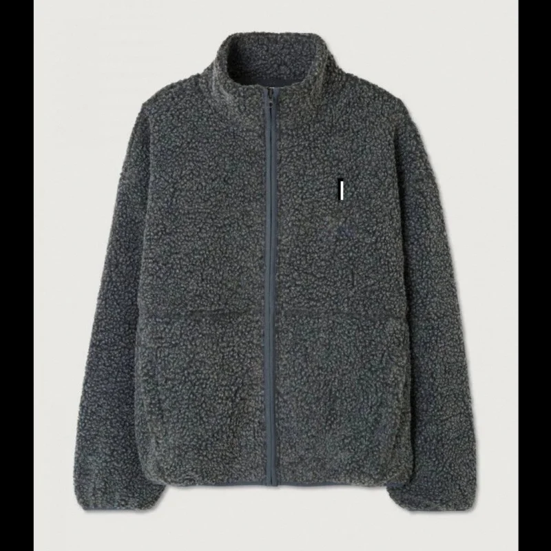 

Женская повседневная куртка с воротником-пальто и карманами на молнии, однотонная для женщин, свободный крой с длинными рукавами