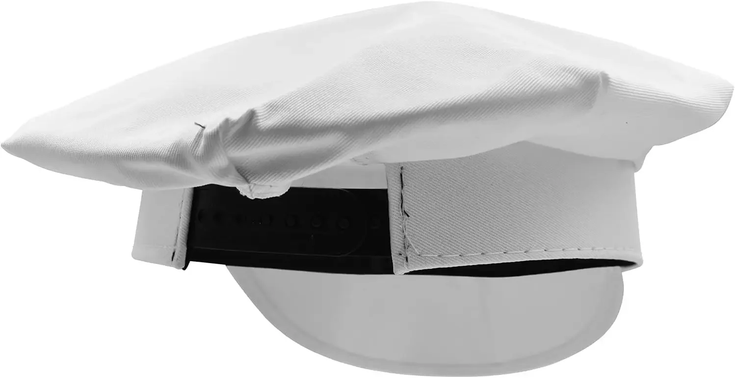 Nicky Bigs Novelties White Milkman Milk Man Hat Unisex Adult Adjustable Size Cap Halloween Accessory