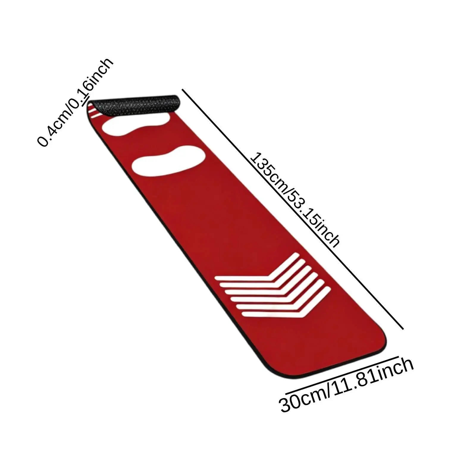 Softball Turf Training Mat Lightweight Batting Box Alignment Guide Durable PU Silicone for Indoor Outdoor Practice