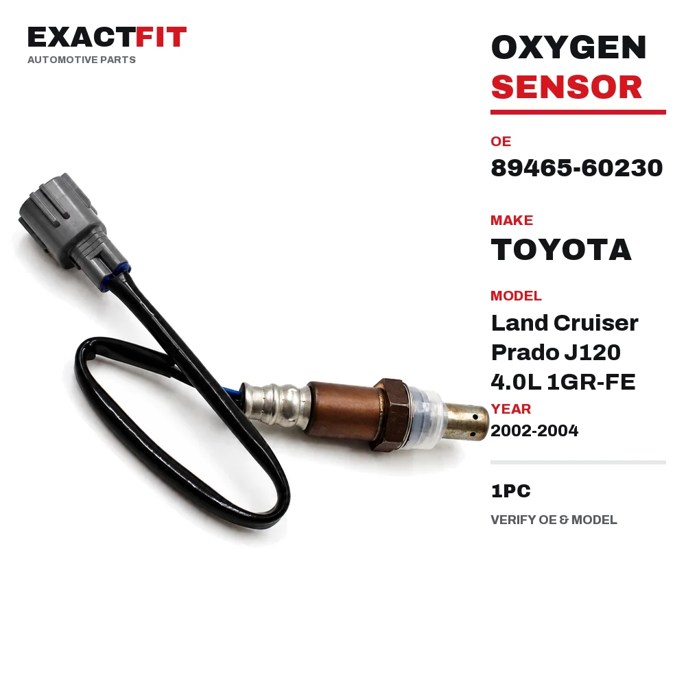 89465-60230 Oxygen O2 Sensor for Toyota Land Cruiser Prado J120 4.0L 1GR-FE 09/2002-08/2004 After Catalytic Converter Right 1PC