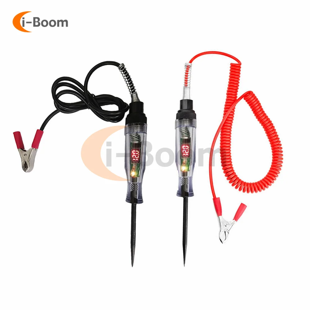 DC 5V-90V Voltage Circuit Tester Car Truck Headlight Diagnostic Tools Digital Power Voltage Detector Electricity Test Probe Pen