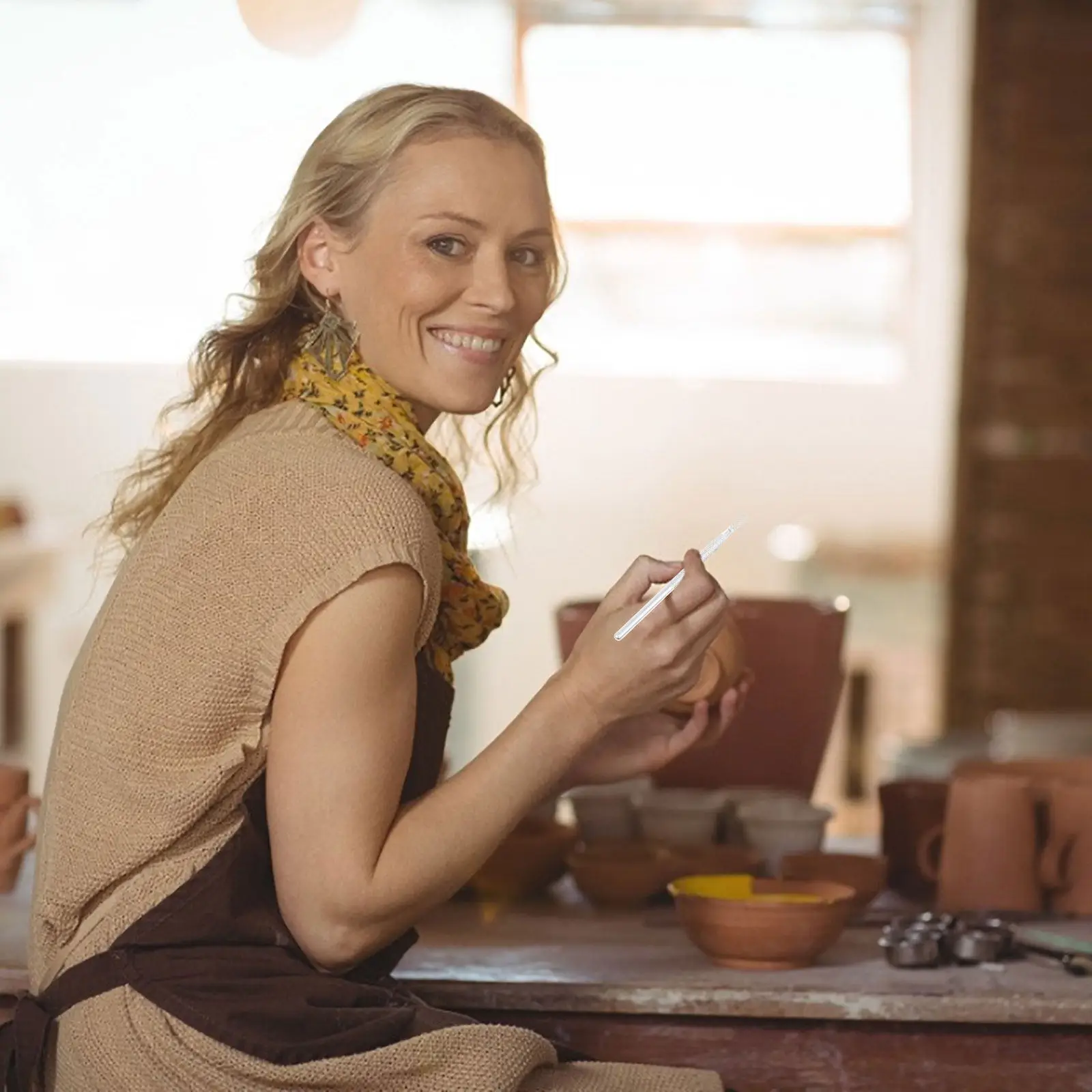 

4Pcs Clay Needle Tools Stainless Steel Carving Rods Pottery Carving Needles Clay Sculpting Tools for Detailing Punching Modeling