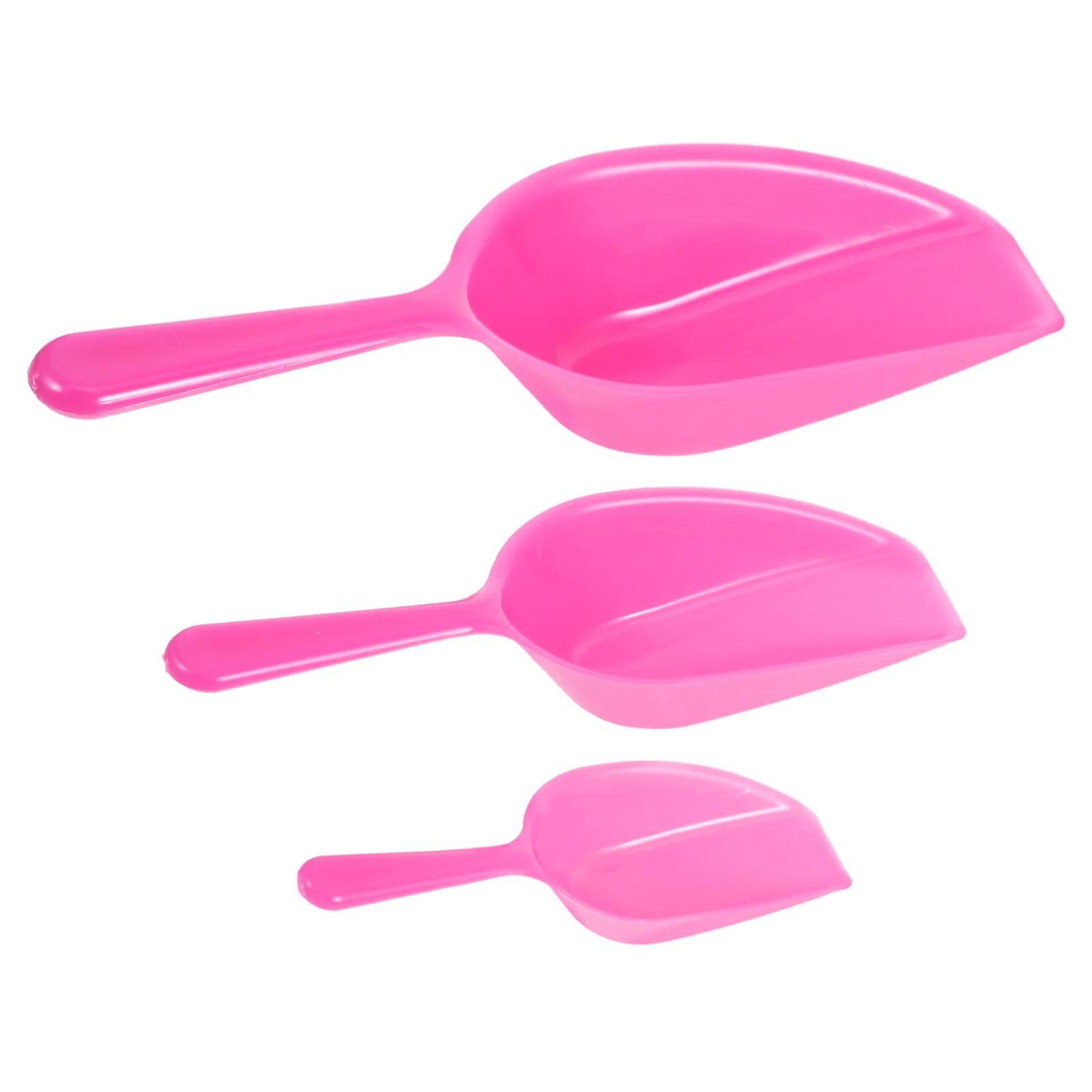 3 Pcs Ornament Identification Supplies Mini Dog Food Measuring Cup Plastic Bird Feeding Scoop