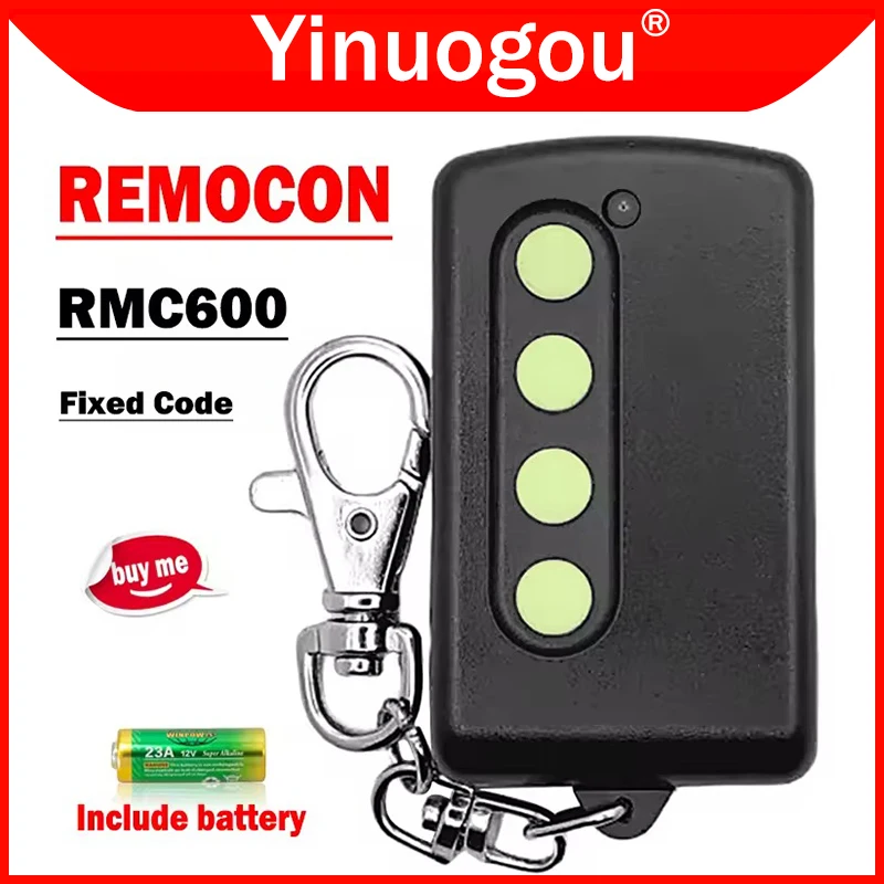 REMOCON 600 RMC600 Garage Gate Remote Control 250MHz-450MHz Fixed Code for REMOCON RMC610 RMC555 LRT-1 Adjustable Frequency