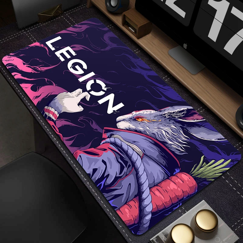 

Rabbit Gaming Mousepad Anime Large Mouse Pad Wild Beast Locking Edge Mouse Mat Office Non-Slip Laptop Desk Mat Keyboard Pads