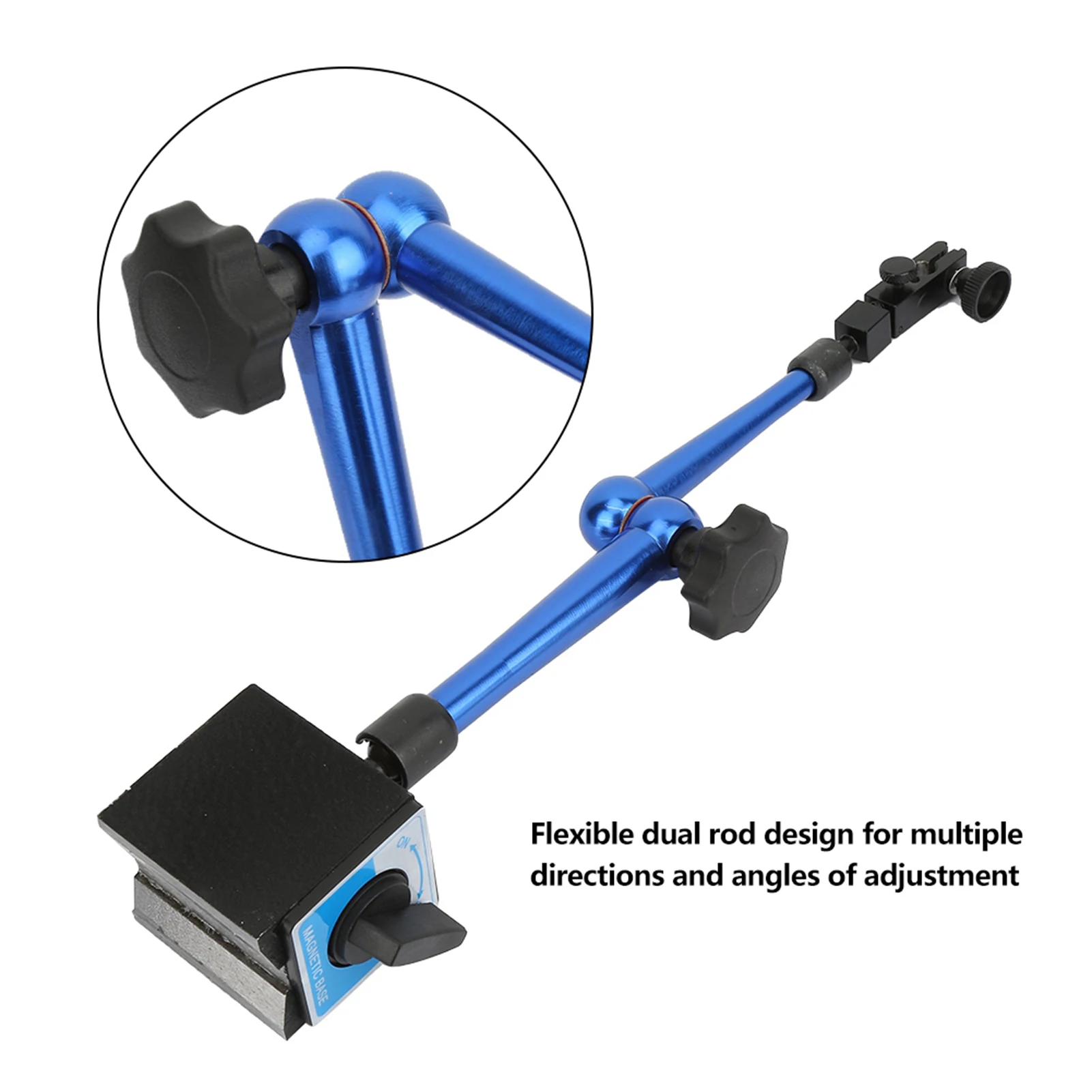 

Magnetic Flexible Base Holder Stand with Dial Test Indicator Gauge Blue