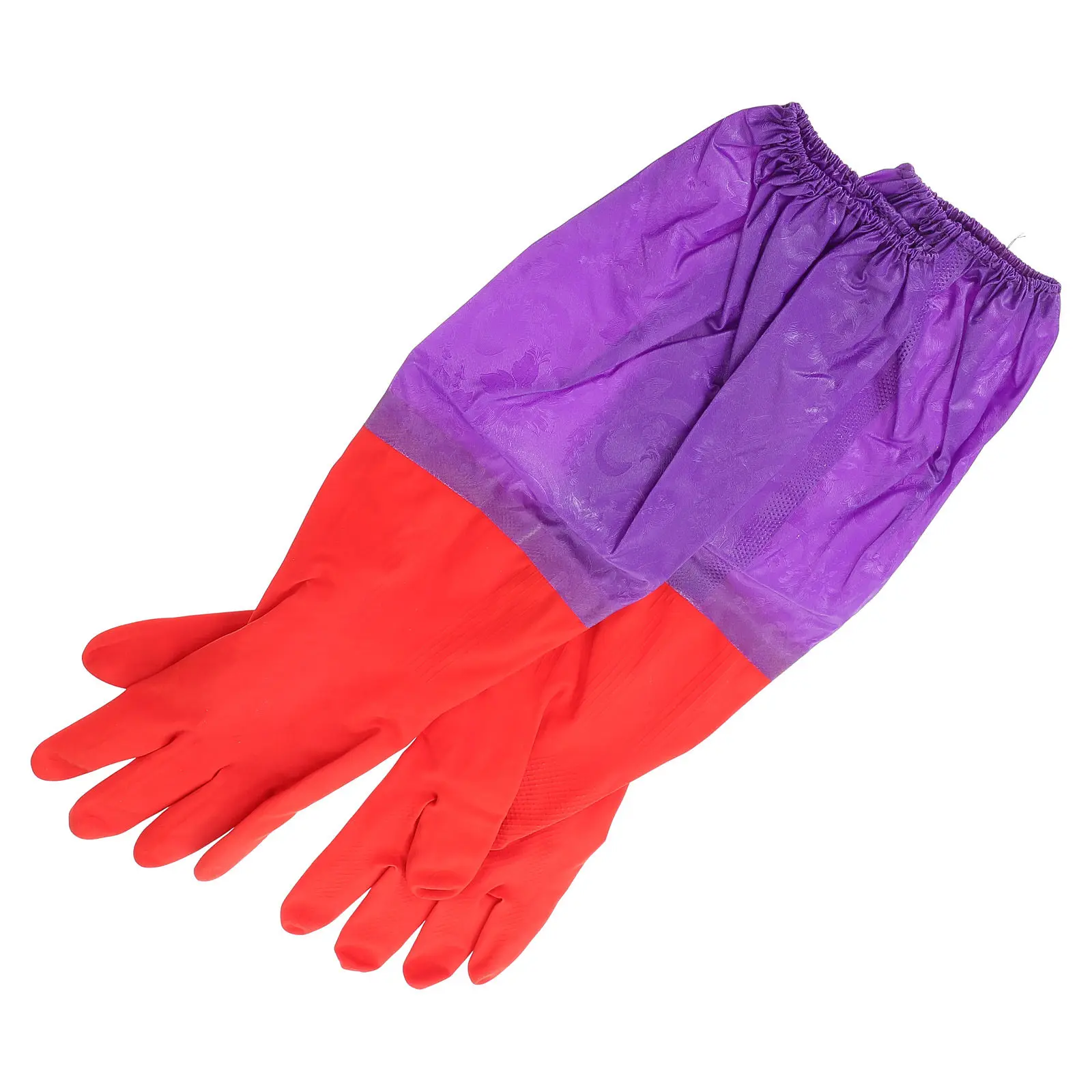 

1Pair Extra Long Aquarium Gloves Elbow Length Water Resistant for Fish Tank Maintenance Live Rock Coral Anemones Handling