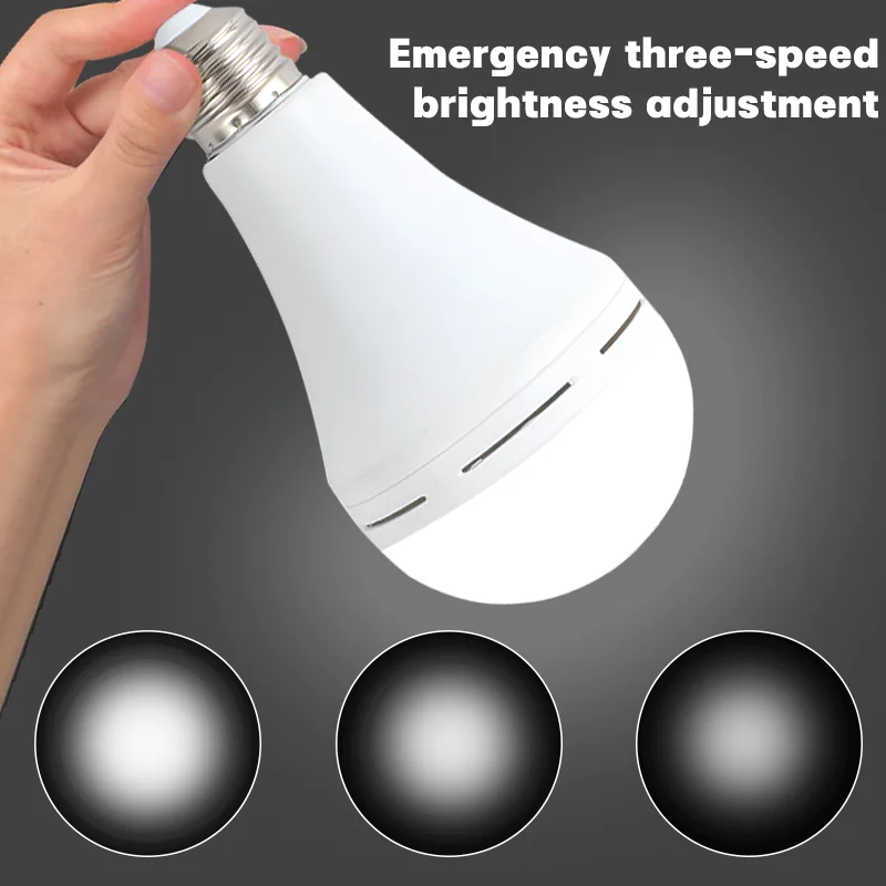 LED Rechargeable Light Bulb Emergency Bulb Outdoor Camping Fishing Portable Lamps Lights Home Power Outage Emergency Lights