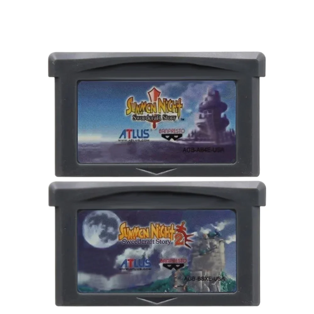 GBA Video Game Cartridge 32 Bit Games Card Turbo Revival Summon Night Klonoa Advance Wars Shining Soul Metal Slug Breath Fire II view 3
