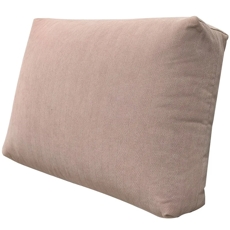Nordic Chenille Sofa Back Large Cushion Rectangular Bed Pillowcase Backrest Cushion Cover Lumbar Pillow Living Room Home Decor