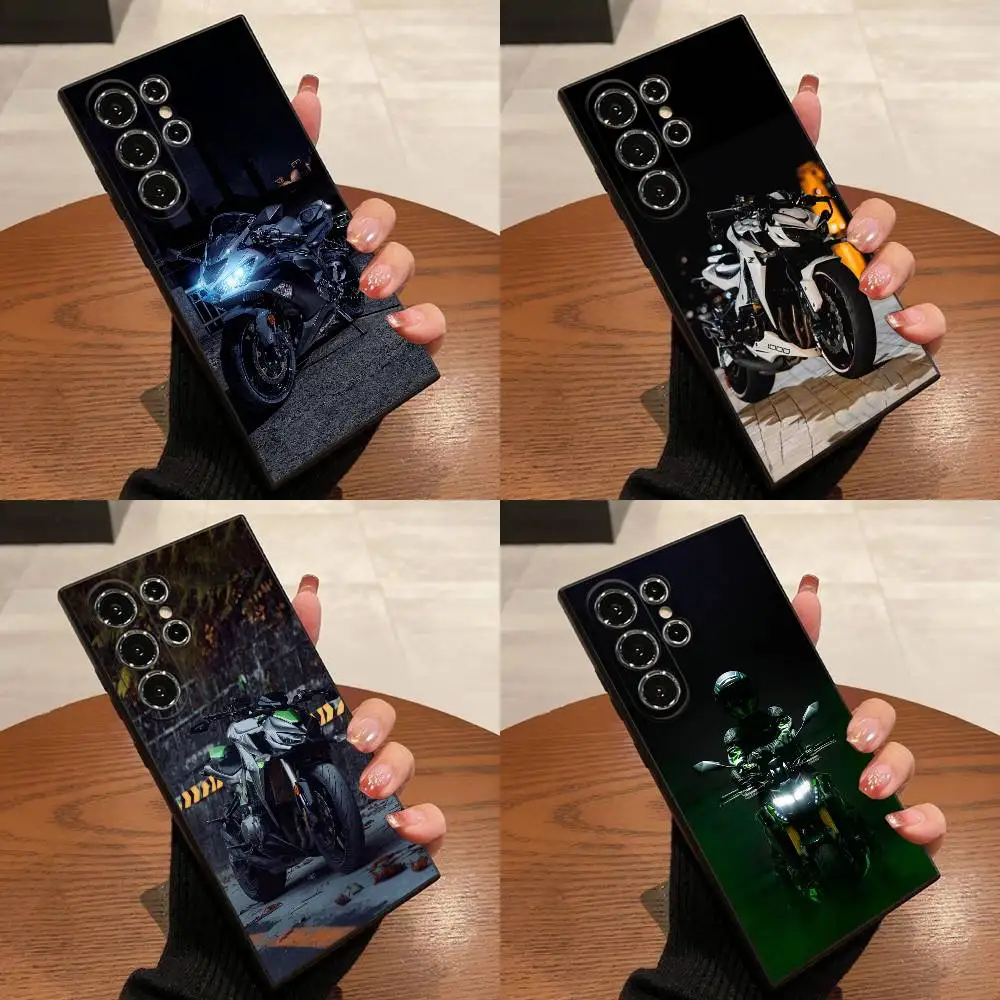 

MOTO Bike K-kawasakiS Phone Case For Samsung S25,S24,S21,S22,S23,S30,Ultra,S20,Plus,Fe,Lite,5G Black Shell