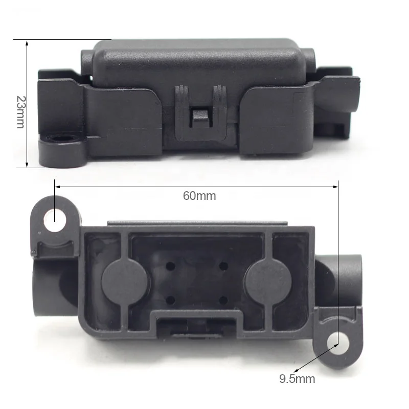30-200A In-Line Bolt Down Automotive Fuses MIDI/AMI Fuse Holder Copper Plastic Fast Blow Non-Indicating Surface Mount