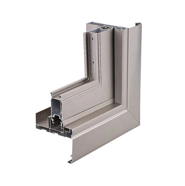 التخصيص المعماري الألومنيوم الستار أقسام الحائط النتوء الملف الشخصي نافذة الألومنيوم Profies مع الستار جدار الملامح #5