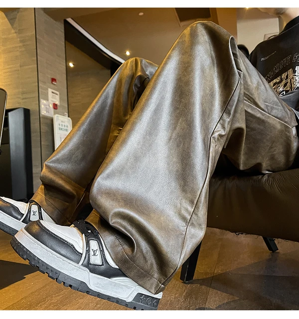 パンツ NUTEMPEROR WIDE PU LEATHER PANTS パンツ NUTEMPEROR WIDE PU LEATHER PANTS 2024 Men's PU
