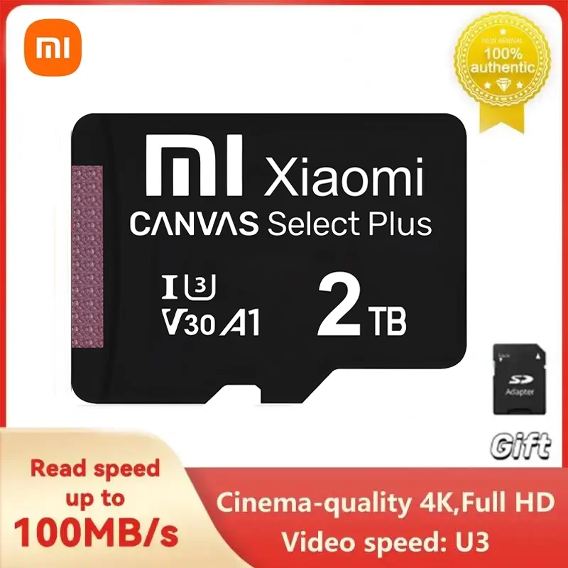 Xiaomi 2TB Memory Card 1TB Class 10 High Speed U3 A2 Memory Flash Card 128GB TF Card 256GB 512GB Micro TF SD Card For Dash Cam