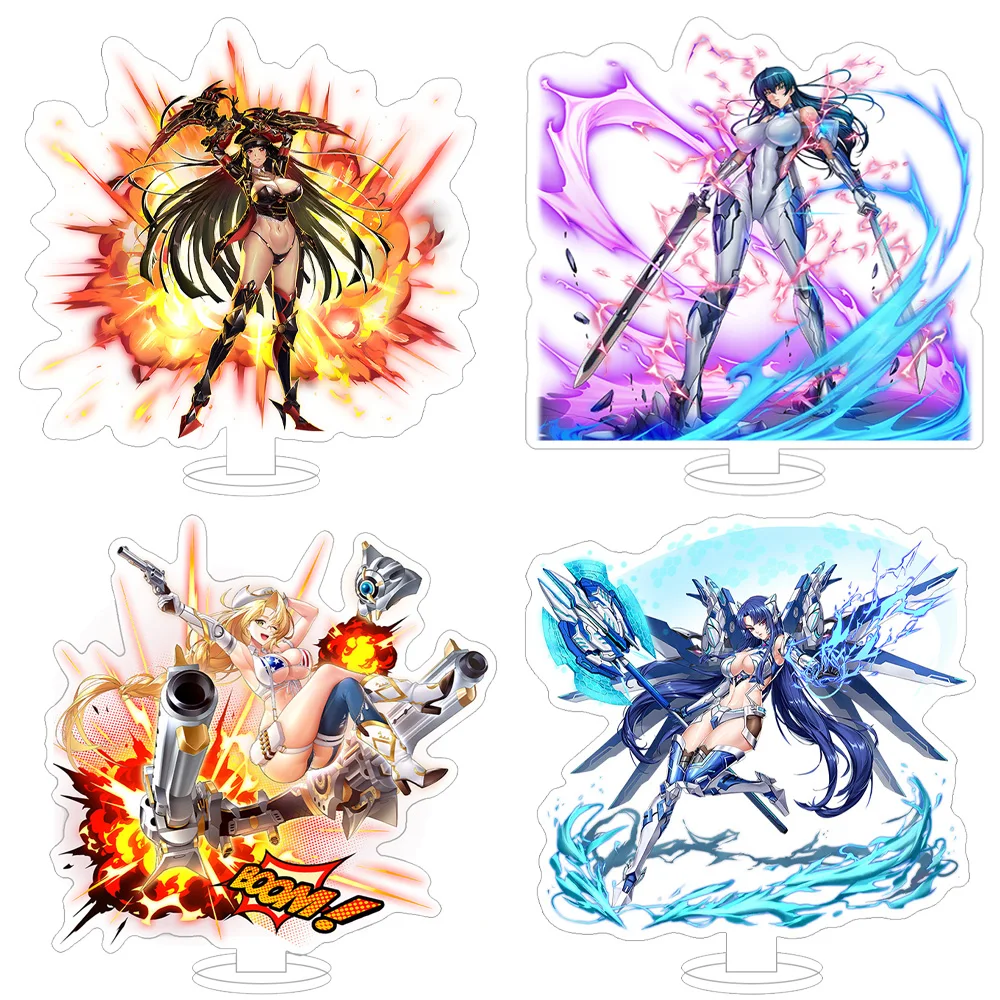 Taimanin Shinganji Kurenai Oboro Koukawa Asuka Onisaki Kirara Ingrid Noah Brown Astaroth Anime Figure Acrylic stand Toy gift