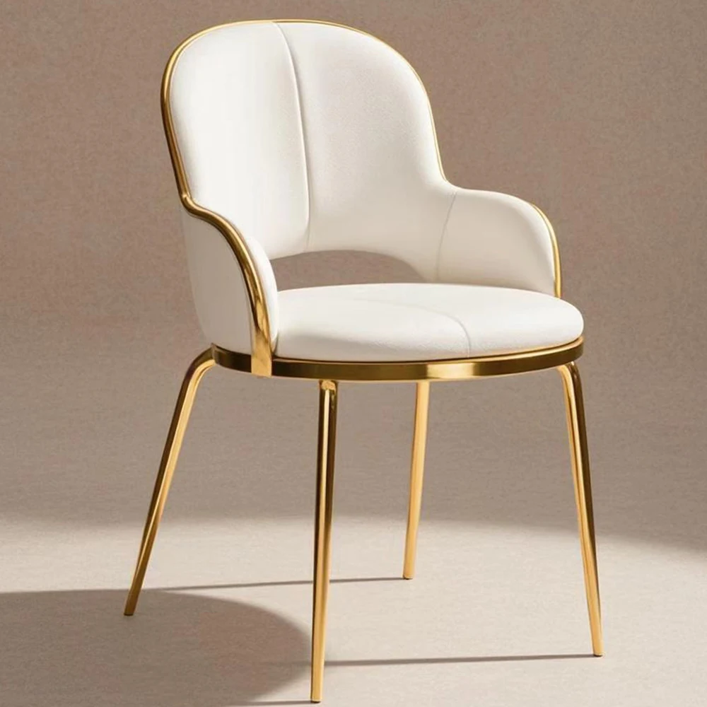 50PCS Royal Luxury Stainless Steel Wedding and Event Chairs Hotel Dining Furniture Banquet Party Chair