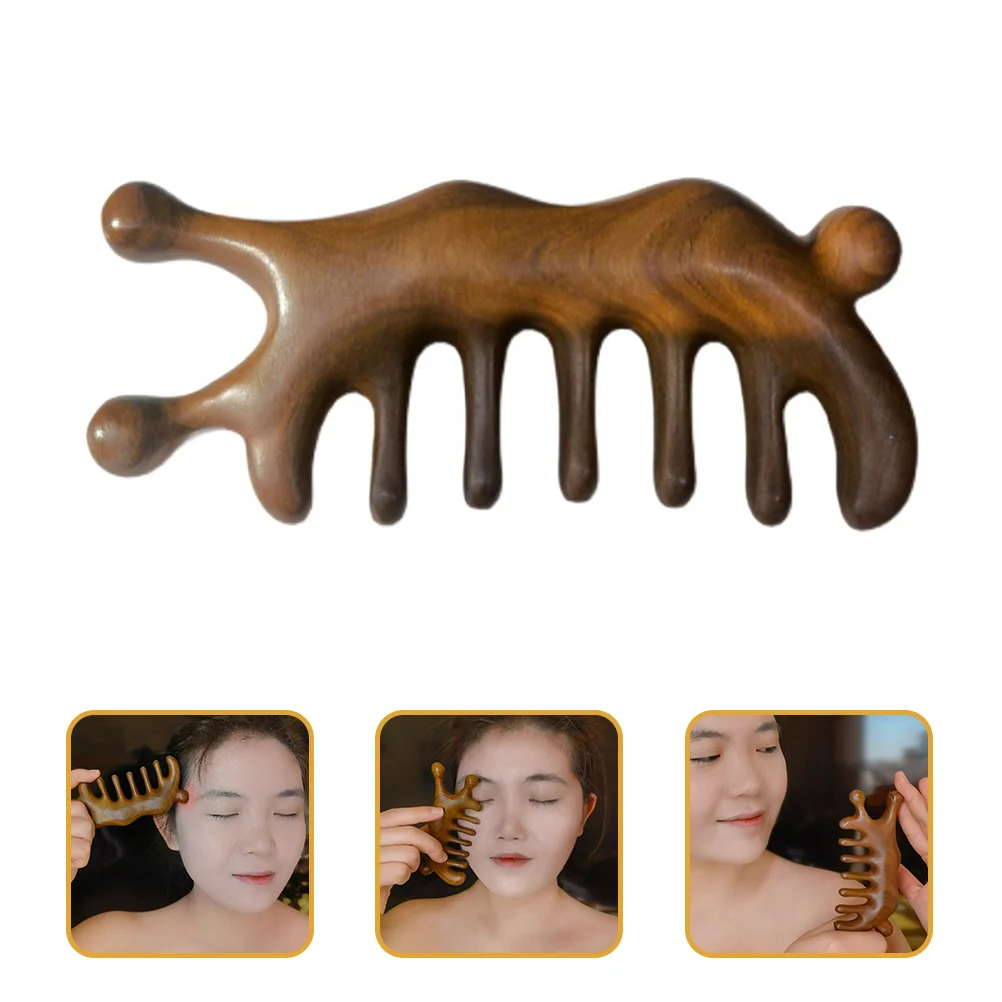 

Wide Tooth Comb Sandalwood Comb Hair Treatment Massage Tool
