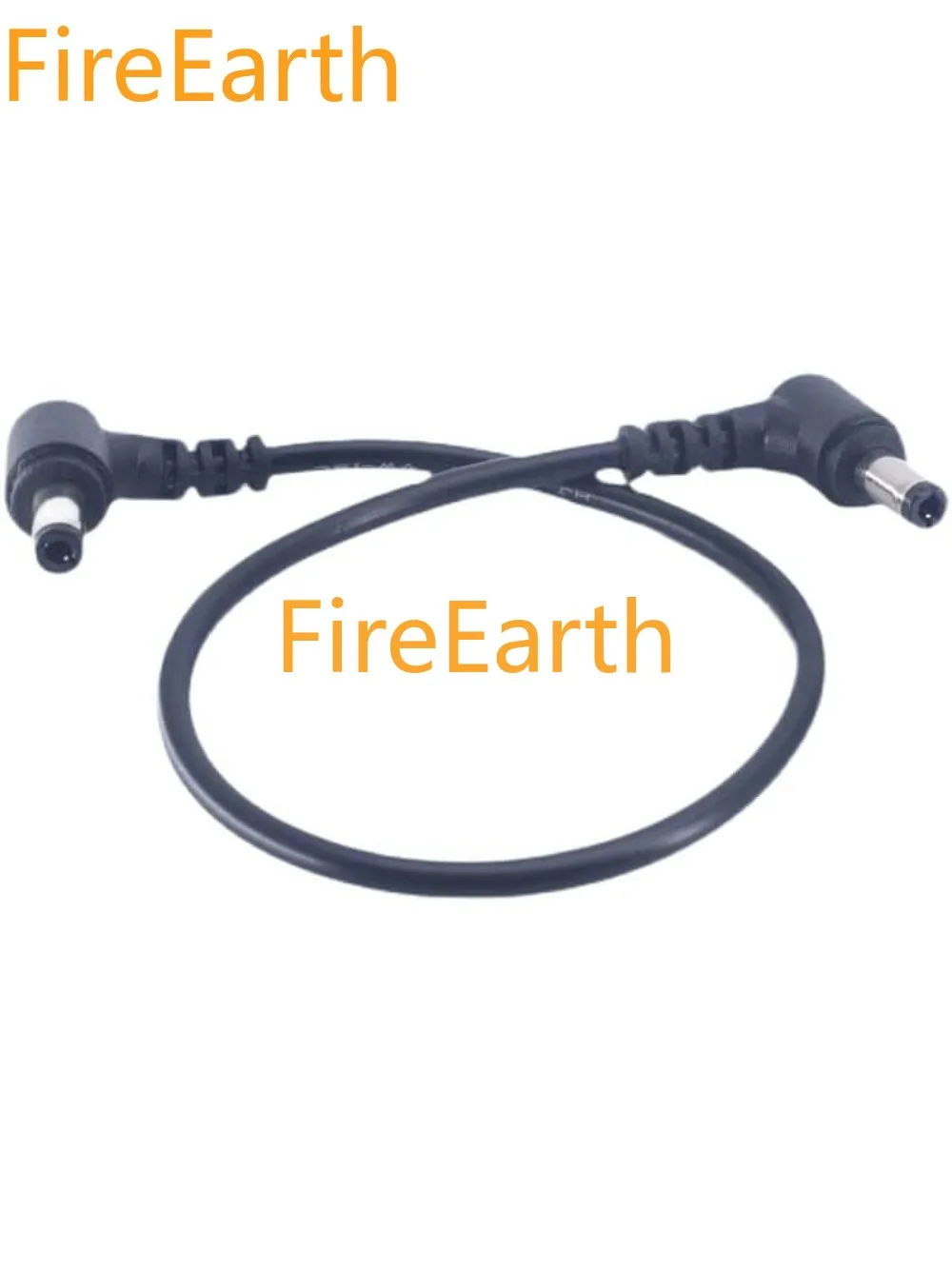 DC5.5 * 2.5mm DC Power Cable 5.5 * 2.5mm Male to Male Angled 30cm