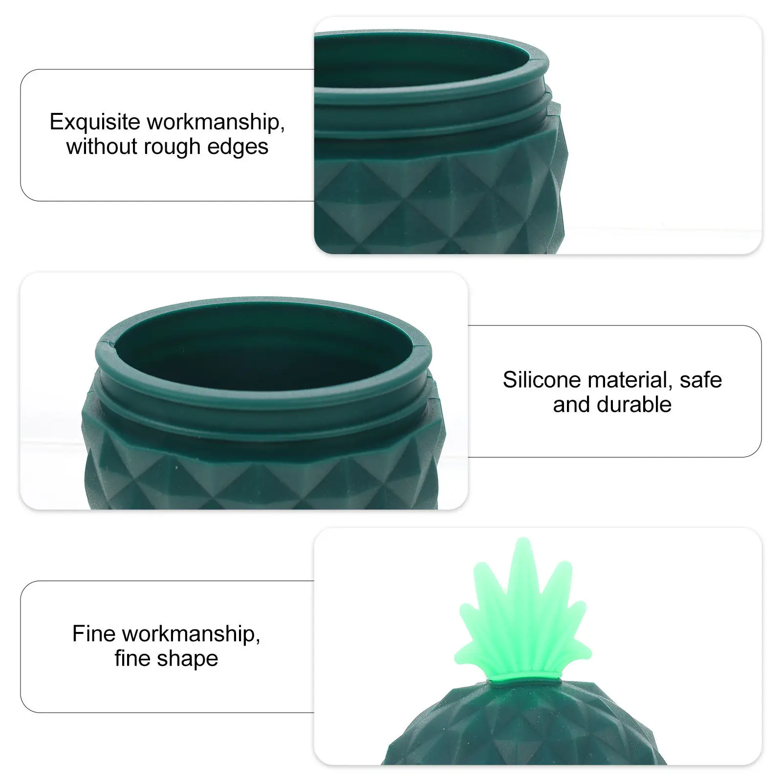 Pineapple Silicone Face Mold Skin Massage Cooling Tool Facial Skin Care Beauty Tool Face Massager