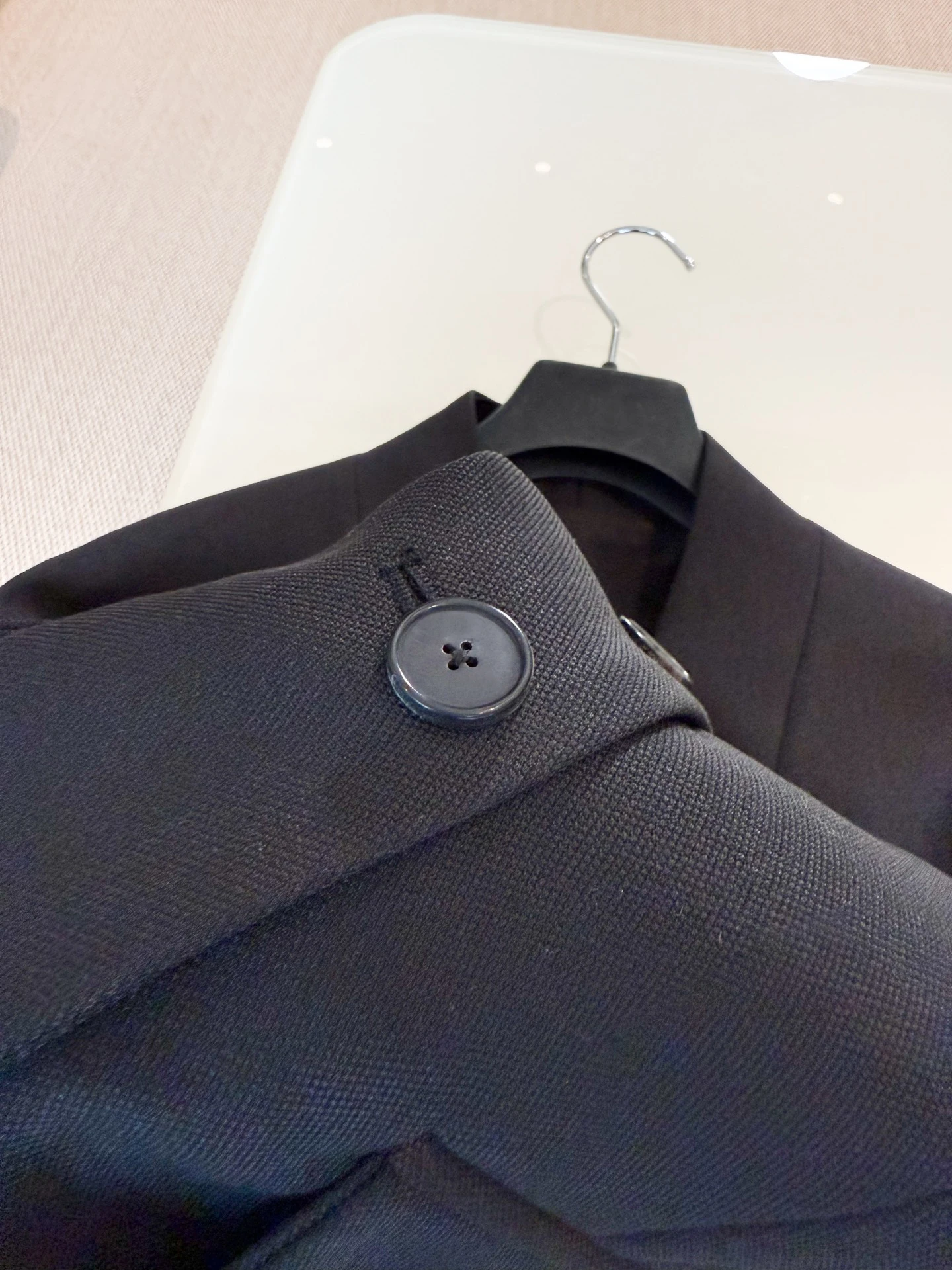 FWRD Simple And Versatile Black Jacket Black Simple Suit Jacket Black Wool Fashion Jacket #FWRD0057