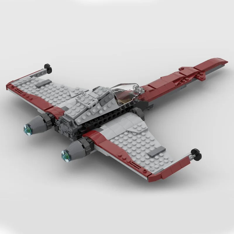 308 parti MOC Creativo Rosso Warplane Tecnologia Modulare Building Blocks Modello Per I Bambini Assemblaggio FAI DA TE Display Giocattolo Festival Regalo