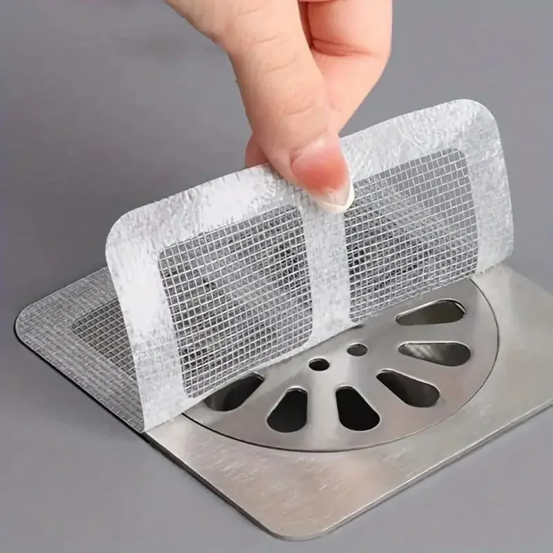 

10pcs Disposable Shower Drain Hair Catcher Strainer Cover Floor Sink Strainer Filter for Bathroom