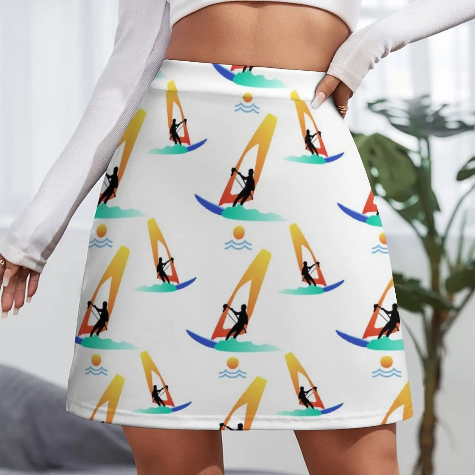 Windsurfing Mini Skirt midi skirt for women novelty in clothes Miniskirt woman skirt sets Mini