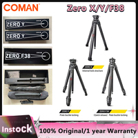 Coman Zero X Zero Y Zero F38 Lightweight Travel Tripod with Extend 1/4 Full Carbon Fiber Professional Outdoor DSLR Camera Tripod