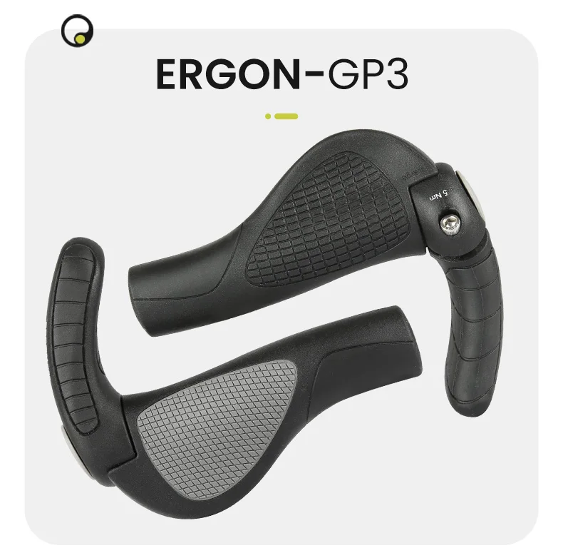 ERGON MTB-Griffe GP1 GP3 GP5 Ergonomie Gummi stoßfest rutschfestes Schloss Fahrradgriffe Mountainbike-Griffe Fahrradlenker – Detail 13
