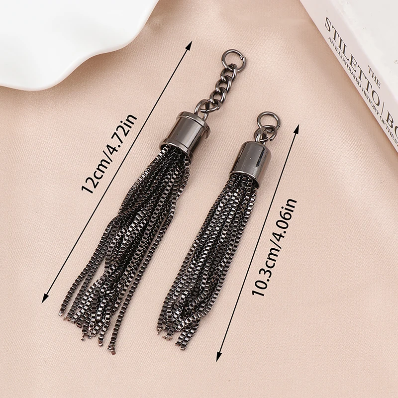 Fashion Tassel Pendant Keychain Shoulder Bag Tassel Metal Buckle Tassels Pendant Handbag Decoration Purse Hardware Accessories