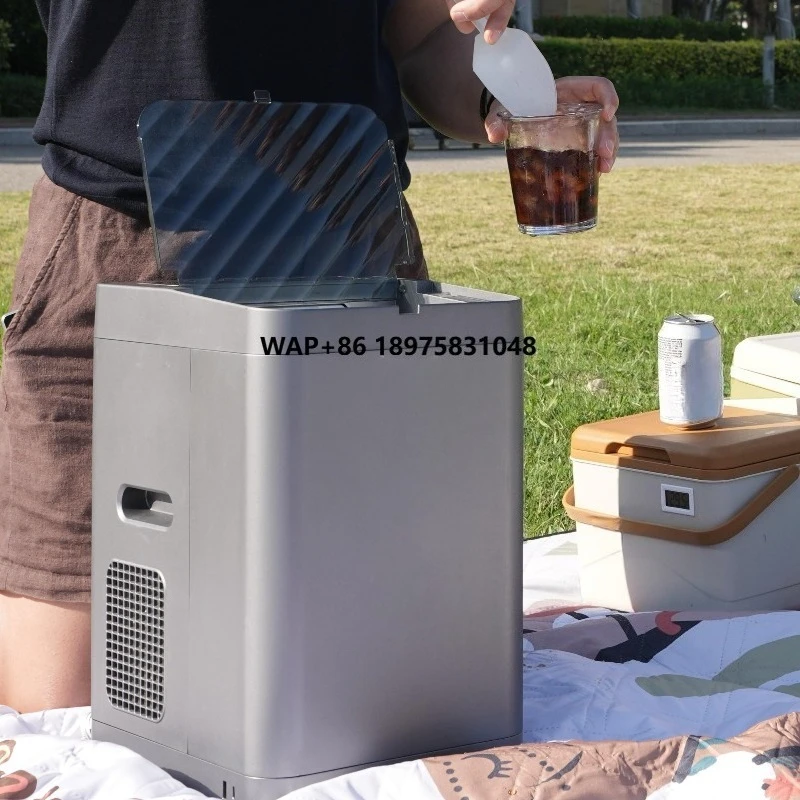 Hot Selling Portable Ice Machine Automatic Cleaning Slow Melt Ice Machine is suitable for outdoor and on-board ice machines