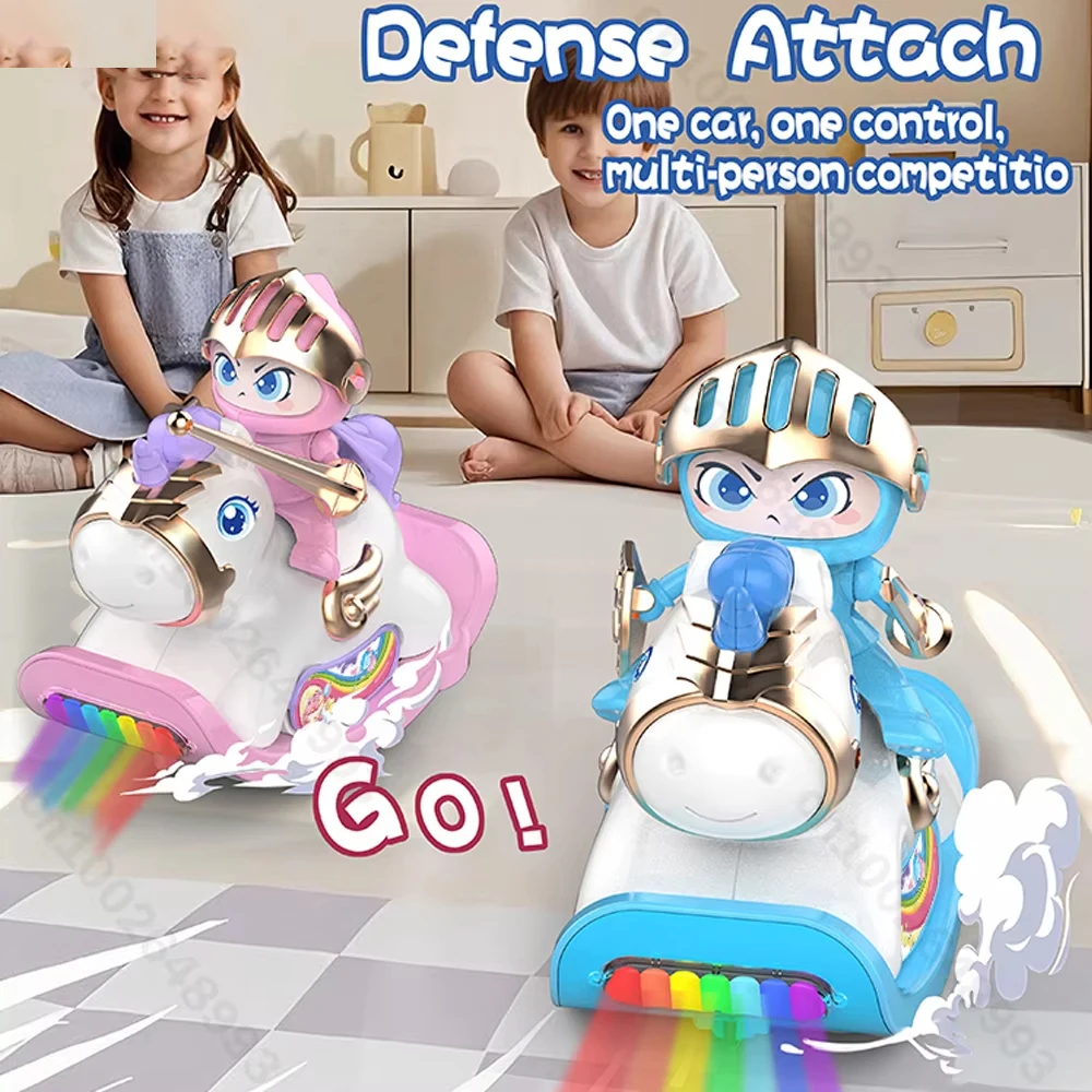 

Детские радиоуправляемые бамперы, 2,4G, автомобили с дистанционным управлением, деревянная коляска с подсветкой прицепа, конкурентоспособные интерактивные игрушки для родителей и детей