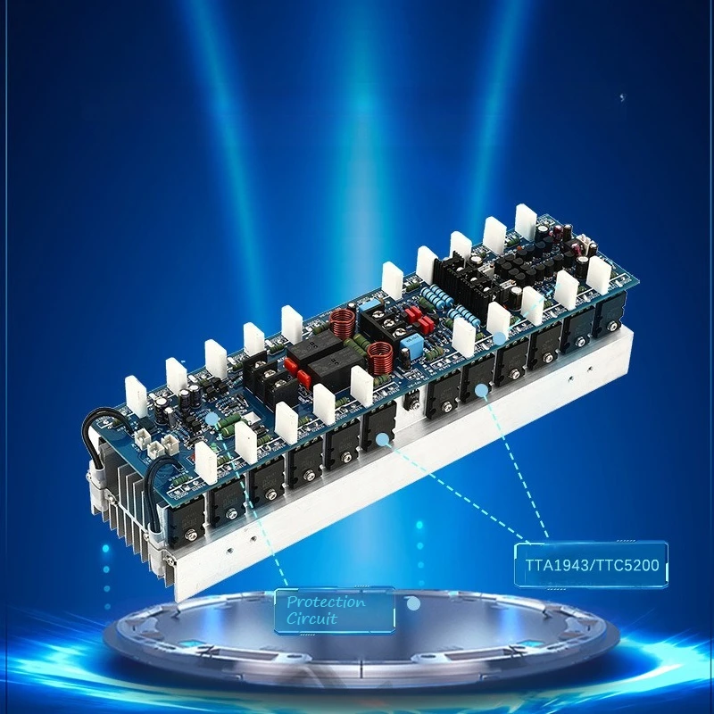 Dual Channel 1000W High Power Amplifier Board, Professional Stage HiFi Audio Amp Module for Speaker DIY, Home & Stage Audio