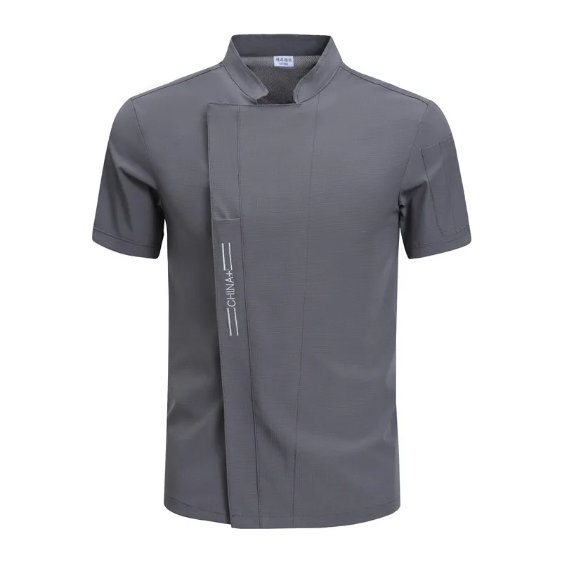 Casaco Chef branco para homens e mulheres, roupas de trabalho, uniformes, camisa, roupas de cozinha, uniformes do hotel, restaurante ocidental, restauração, garçom