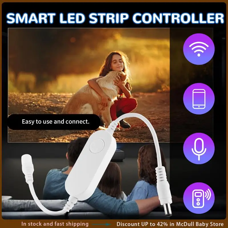 ABJA-Zigbee DC5V 12V 24V 5050 Smart LED Strip Controller APP/Voice Control For Echo Plus/Smartthings