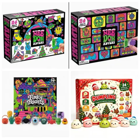 2026 Hot Christmas 24 Grid Countdown Blind Box Treasure Hunt Daily Surprise Decompression Pinch New Year Party Holiday Gifts Box