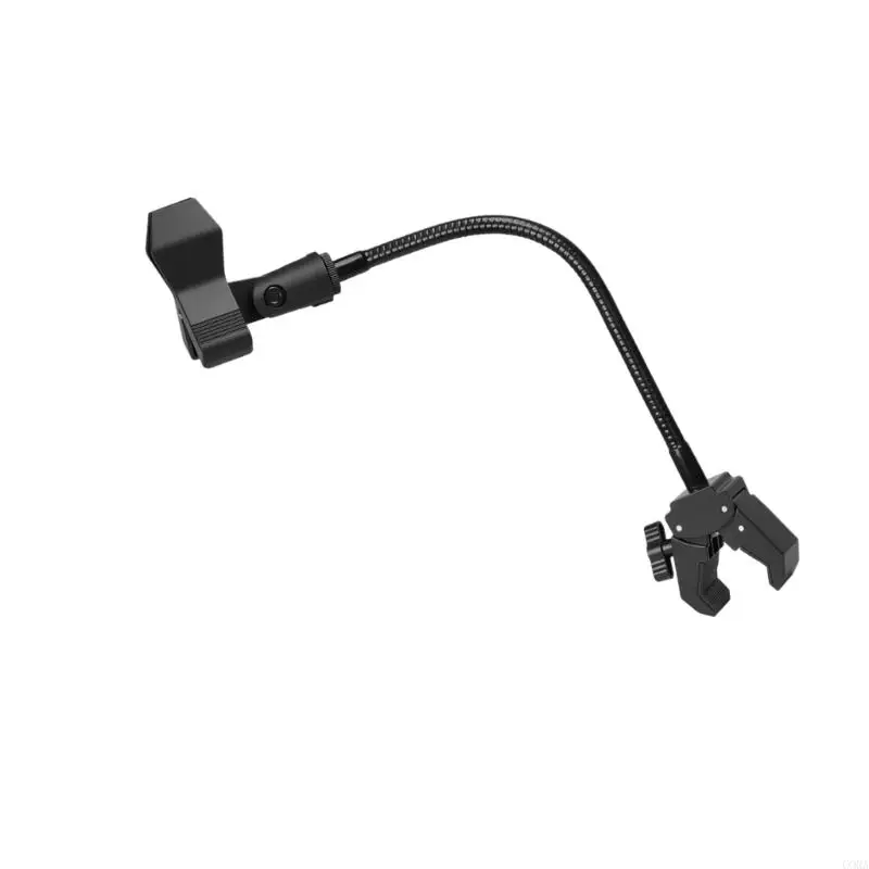 CORA No-Drill Recording Holder Stand with Flexible Neck, Knob-Adjusted Clamp, and Tool-Less Mounting Installation Support Frame