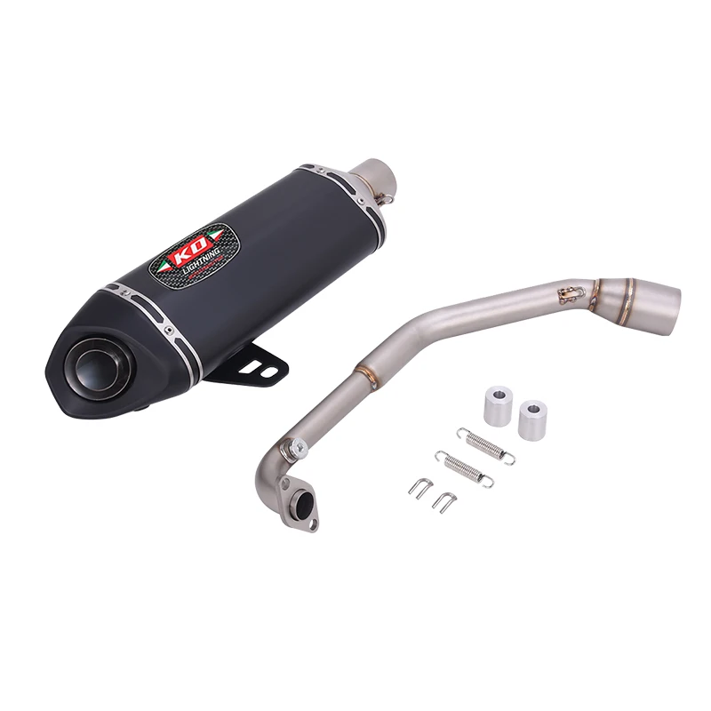 

For Honda ADV160 ADV 160 2022-2026 Exhaust Header Link Pipe Black Muffler Tips Stainless Steel With DB Killer Slip On System