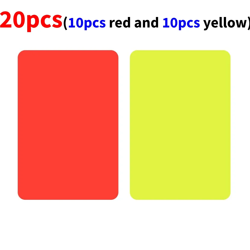 2-100 Stuks Rode Gele Kaart Multifunctionele 3.2X4.3Inch Voetbal Scheidsrechter Rode Kaarten Voor Voetbalwedstrijd Training Scheidsrechter Accessoires Hot