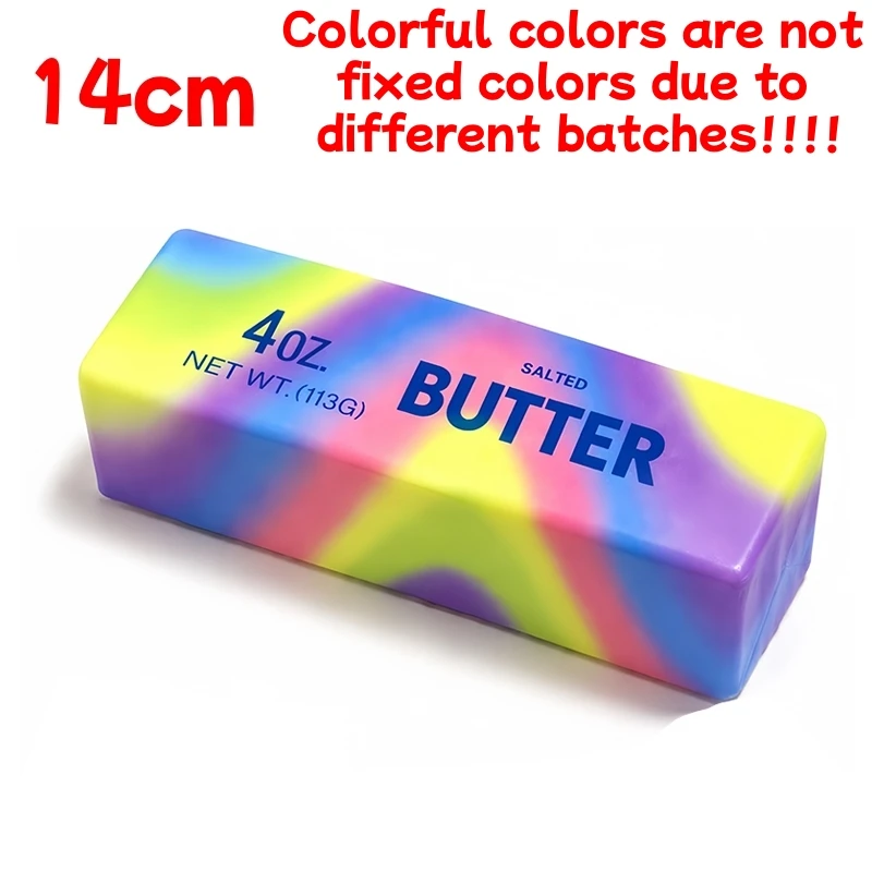 Quetschbarer Butterstab Fidget-Spielzeug Formbar Langsam Zurückfederndes Klebriges Butter-Quetschspielzeug für Erwachsene ASMR Sensorisches Stressabbau-Spielzeug